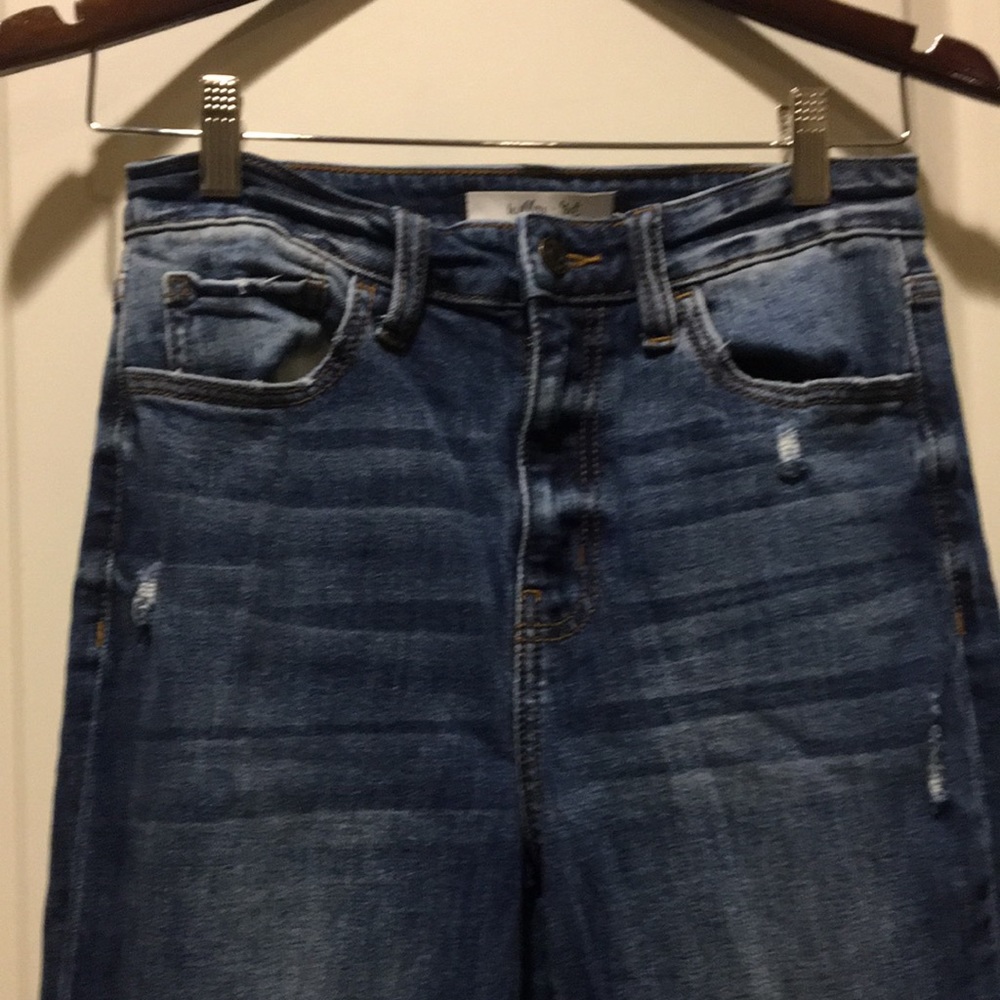 NWOT! Willow+Root crocheted The MOM fit ultra HIGH RISE High waist jeans size 26 - Picture 3 of 12